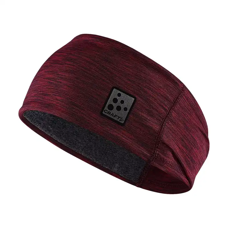 Novinka CRAFT ADV Microfleece shaped headband, červená sportovní čelenka