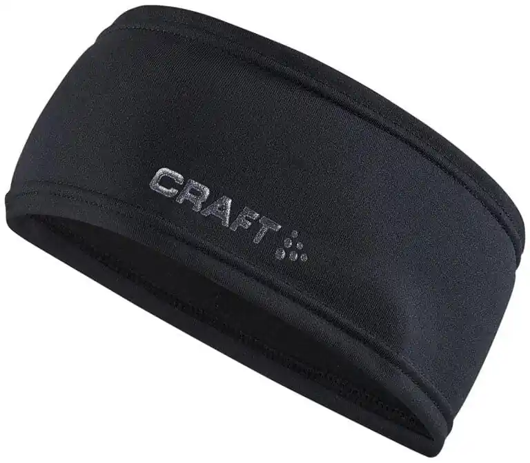 Časově Omezené CRAFT Core essence thermal headband, černá sportovní čelenka