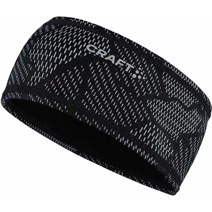 Ověřený CRAFT Core essence lumen headband, černá sportovní čelenka