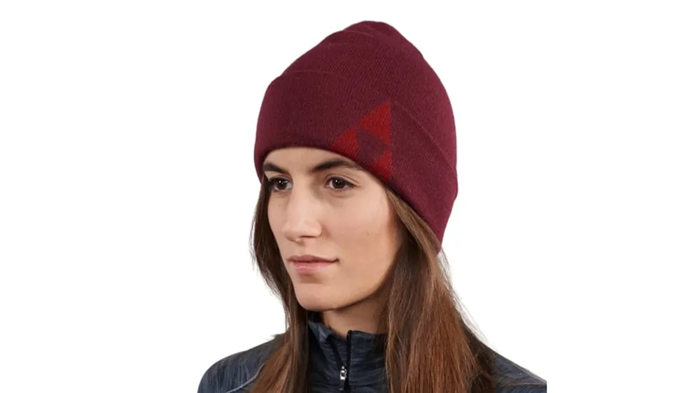 FISCHER Beanie triangle one size, Red, zimní čepice Must-Have