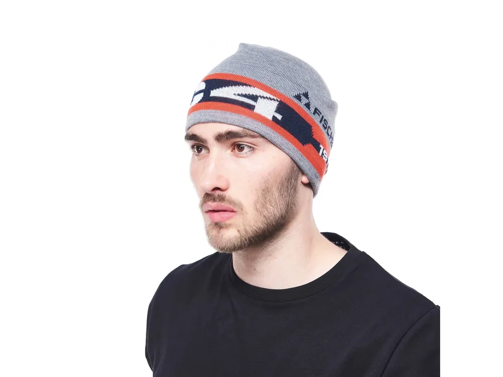 FISCHER Retro C4 beanie, Grey/Melange, zimní čepice Pouze Dnes