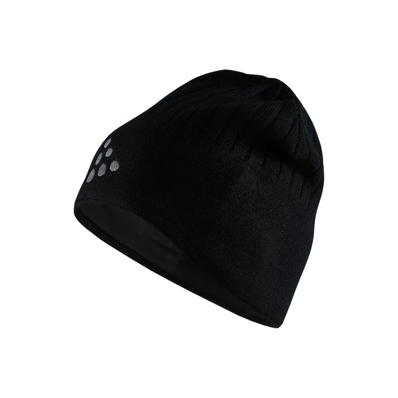 CRAFT Adv Windblock Knit Hat, černá, zimní čepice Vysoce Kvalitní