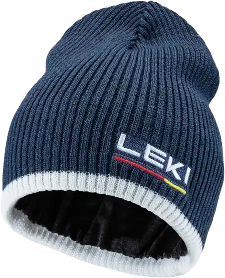 Levný LEKI Wool beanie, Blue White, zimní čepice
