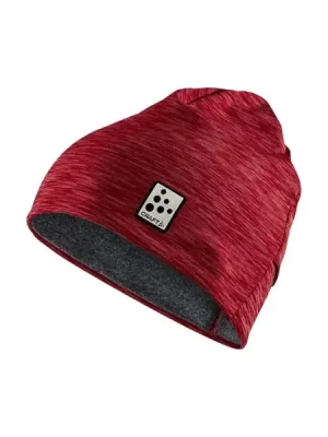 Časově Omezené CRAFT Microfleece Ponytail, červená, dámská sportovní čepice