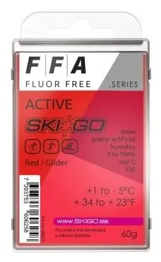 SKI-GO FFA Active 60g, Red, +1°C až -5°C, bezfluorový parafín Sleva