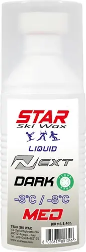 STAR NEXT RACE DARK MED - SPONGE 100 ml., závodní skluzný vosk, -3°C až -8°C Zlevněný