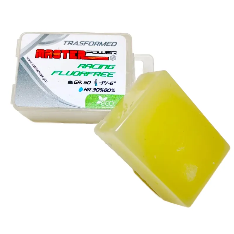 MASTERWAX Racing Fluorfree Transformed, 0°C až -5°C, 50g Vysoce Kvalitní