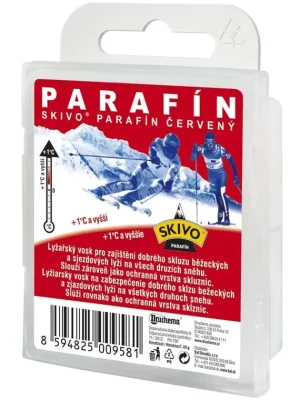 SKIVO Parafín červený, 40 g, lyžařský skluzný vosk Hit Sezóny