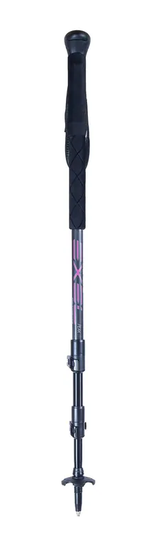 Víkendová Akce EXEL PEAK 100% Carbon Black/Pink, teleskopické trekingové hůlky