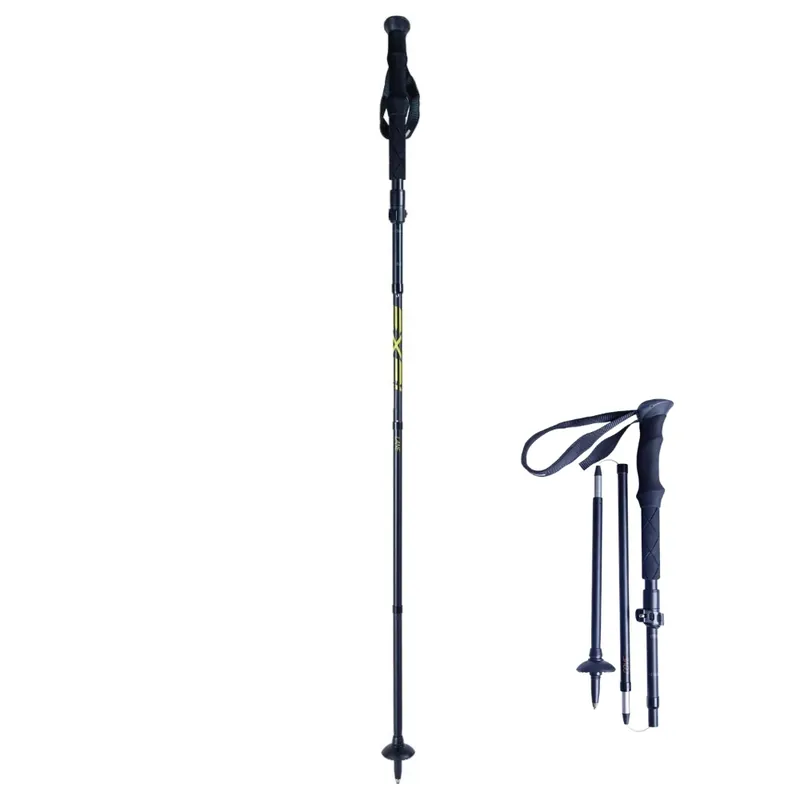 EXEL LANE VARIO 6061 Alu, Black/Yellow, Trekové hůlky, skládací Nejprodávanější