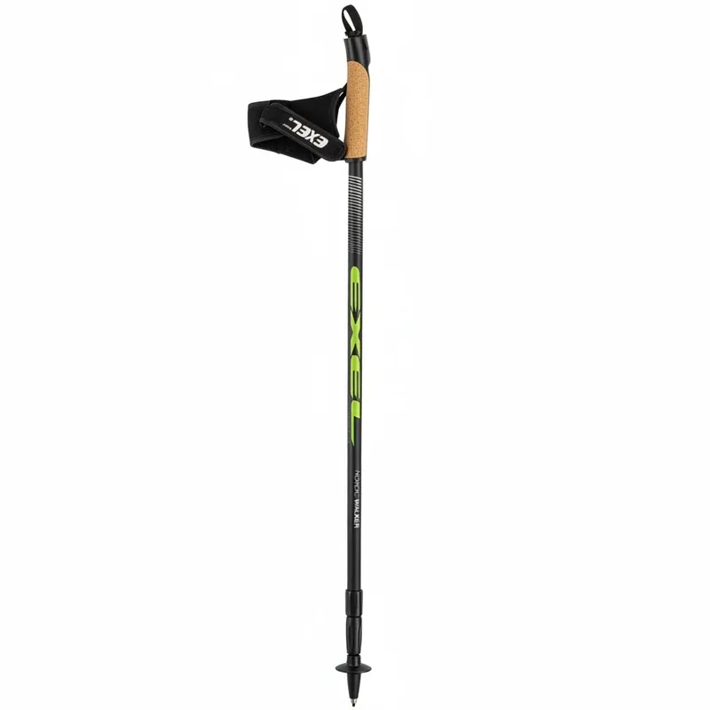 EXEL NORDIC WALKER Adj. Alu/Evo Black/Green, Nordic walking hůlky, teleskopické Vrácení Zdarma