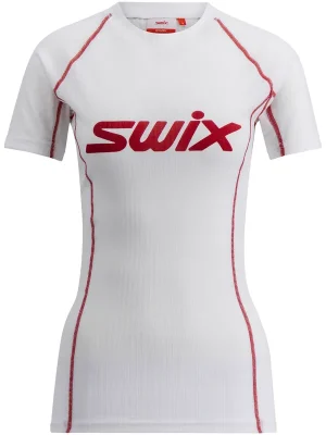 Akční Nabídka SWIX RaceX Classic, krátký rukáv, dámské triko, Bright White/Swix Red
