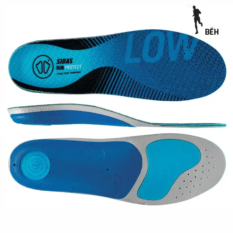 Vrácení Zdarma Sidas 3Feet Run Protect Low – sportovní vložky pro nízkou klenbu
