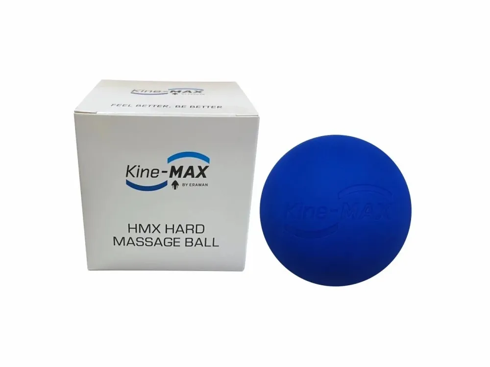 KINE-MAX HMX HARD MASSAGE BALL - MASÁŽNÍ MÍČEK 6CM MODRÝ Originální