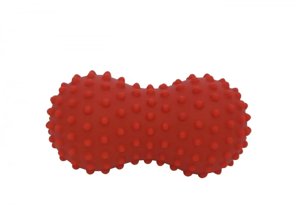 KINE-MAX SPIKEY TWIN BALL - masážní dvojmíček, červený Přímo Od Výrobce