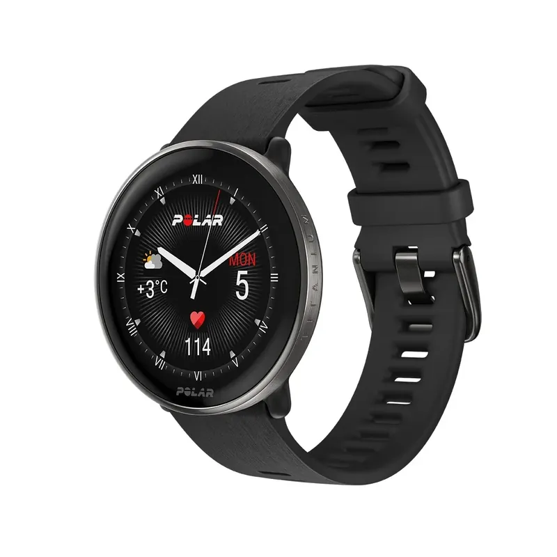 POLAR IGNITE 3 TITANIUM Black S/L, silikonový řemínek, sportovní hodinky Nakupujte Hned