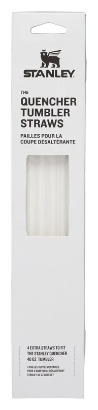 Originální STANLEY QUENCHER 1180 ml slámky - brčka náhradní set 4 kusů čirá