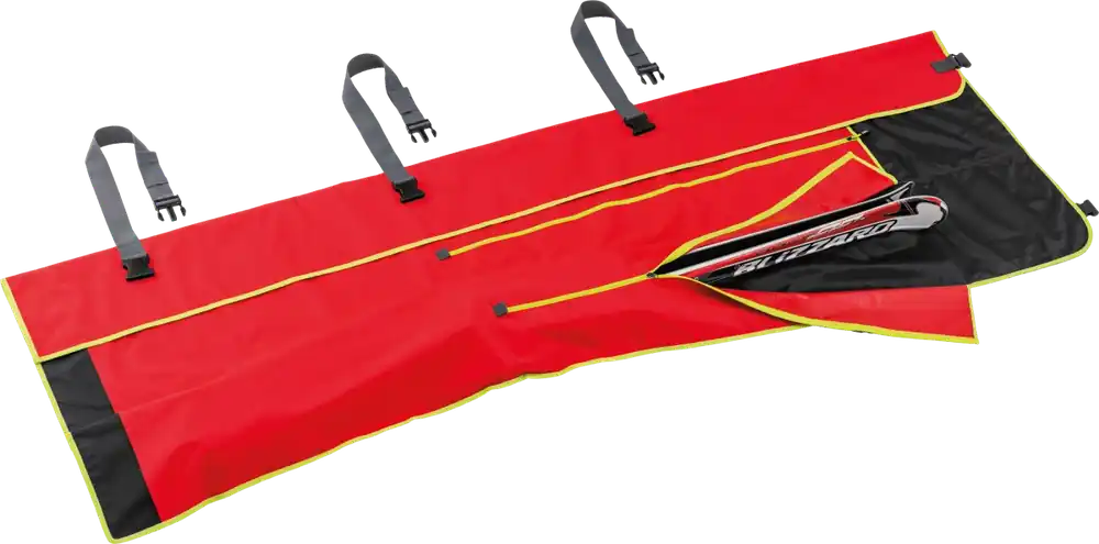 LEKI Ski Wrap Bag Alpine, fluorescenční červená-černá-neonově žlutá, 210 cm, vak na lyže Nová Kolekce