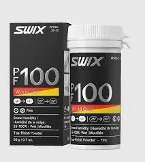 SWIX PF100 WC Fine Wet, +4°C/-4°C, 20 g, prášek bez fluoru Vysoce Kvalitní