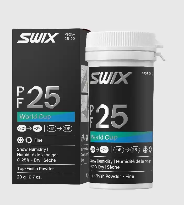 SWIX PF25 WC Fine Dry, -2°C/-20°C, 20 g, prášek bez fluoru Jen Po Omezenou Doba