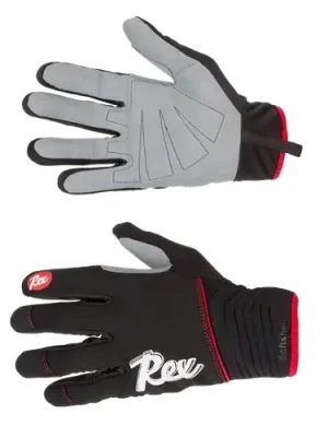 REX LAHTI Racing, black/white, rukavice na běžky Oblíbený