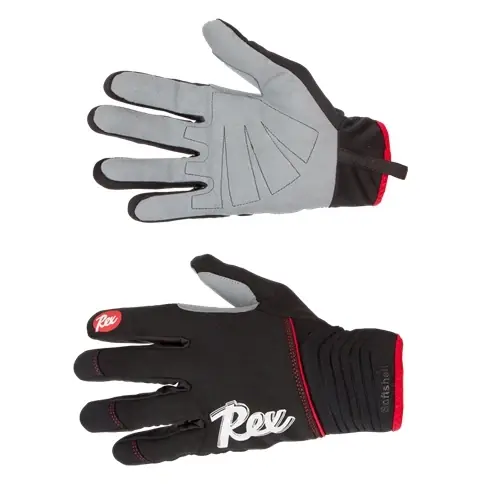 REX LAHTI Racing, black/white, rukavice na běžky Oblíbený