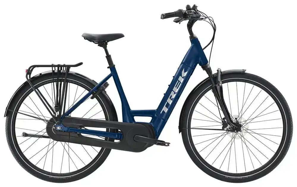 Sleva Trek District+ 8 Lowstep XL modrá