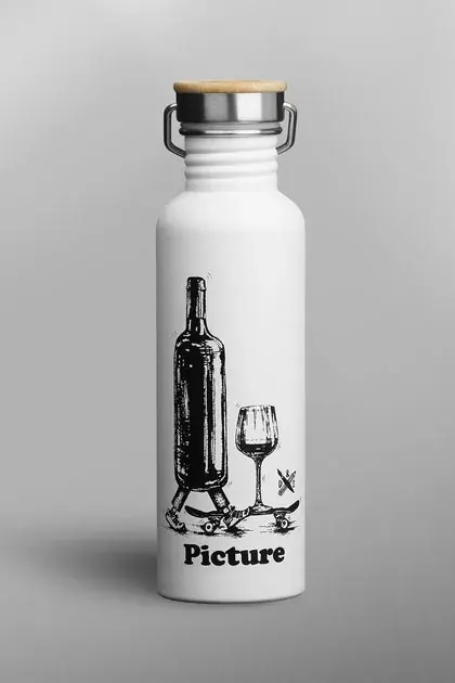 Cenová Bomba Picture Hampton Bottle 750ml 750 ml bílá