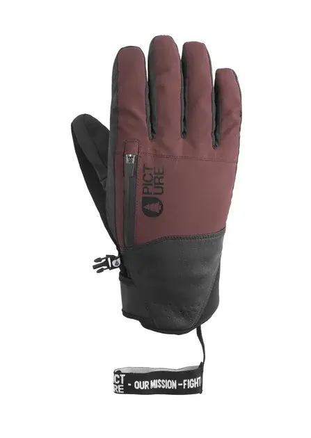 PICTURE Madson Gloves M červená Hit Sezóny