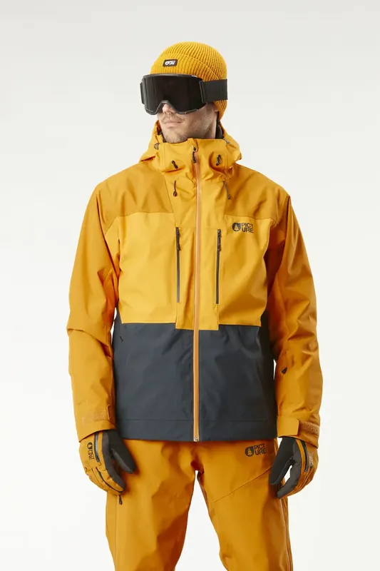 Picture Object Jacket L tmavě modrá/žlutá Omezená Nabídka