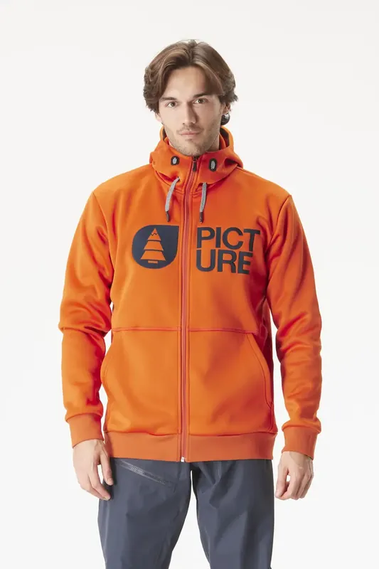 PICTURE Park Zip Tech Hoodie XL hnědá Značkový