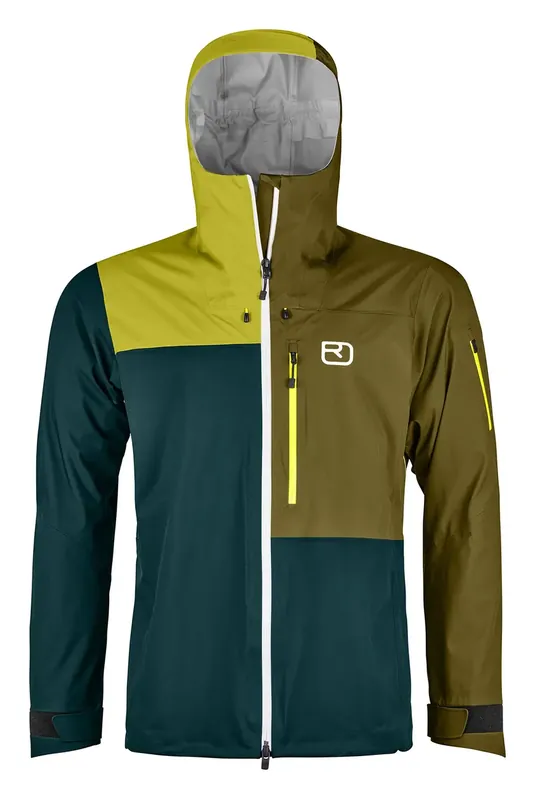 Ortovox 3L Ortler Jacket M XL zelená/žlutá Vrácení Zdarma