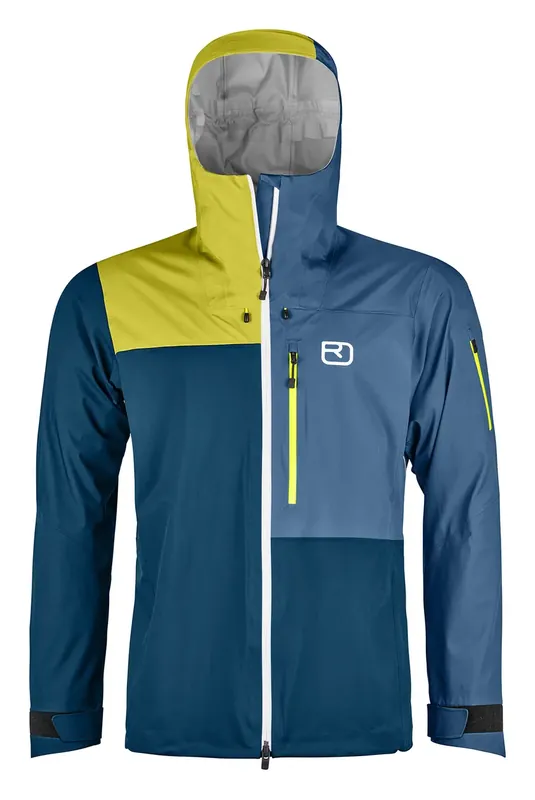 Výprodej Ortovox 3L Ortler Jacket M M modrá/žlutá
