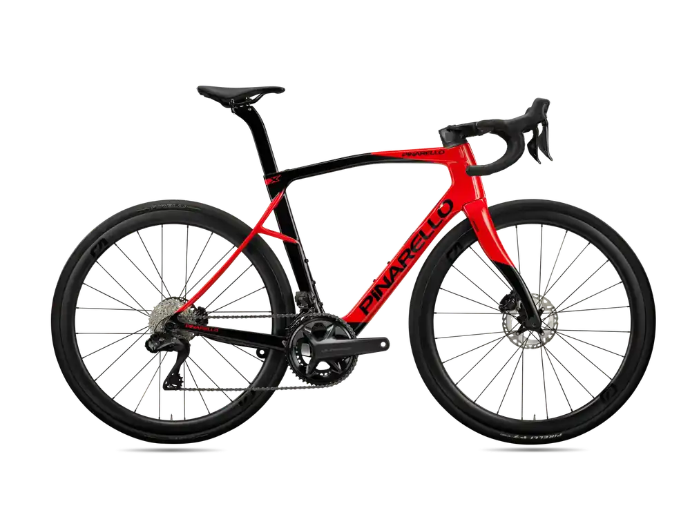 Vysoce Kvalitní Pinarello X series - X7 Force eTap AXS 2x12 DB 530 červená/černá