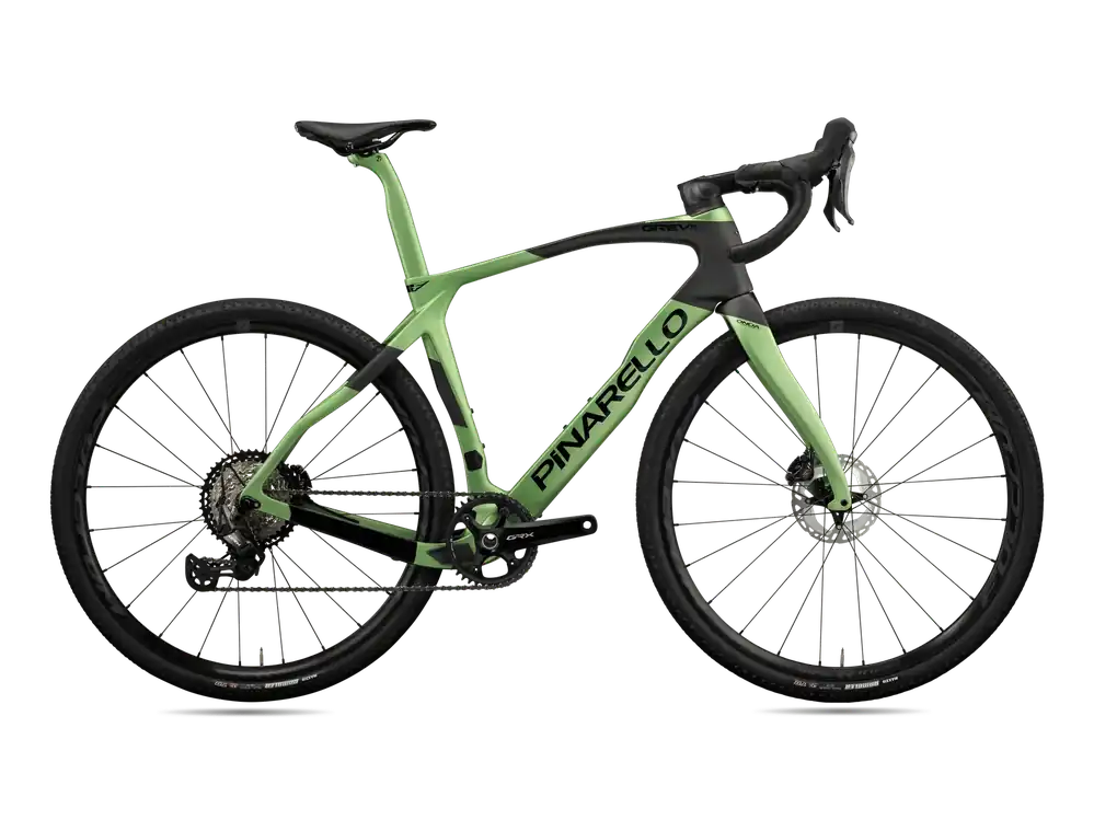 Levný Pinarello GREVIL F7 CAMPAGNOLO Ekar 1x13 DB 470 zelená/šedá