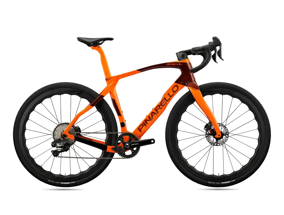 Pinarello GREVIL F9 SHIMANO GRX825 Di2 2x12DB 550 oranžová/šedá Koupit Online