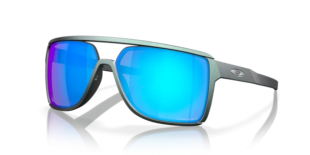 Oakley Castel Matte Silver/Blue Colorshift w/ Prizm Sapphire stříbrná/modrá Rychlé Dodání