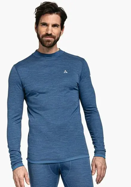 Schöffel SF-Merino Turtle Neck M S modrá Akční Cena