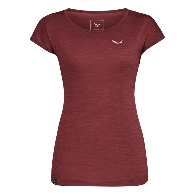 Víkendová Akce Salewa Puez Melange Dry T-shirt W 42/36 červená