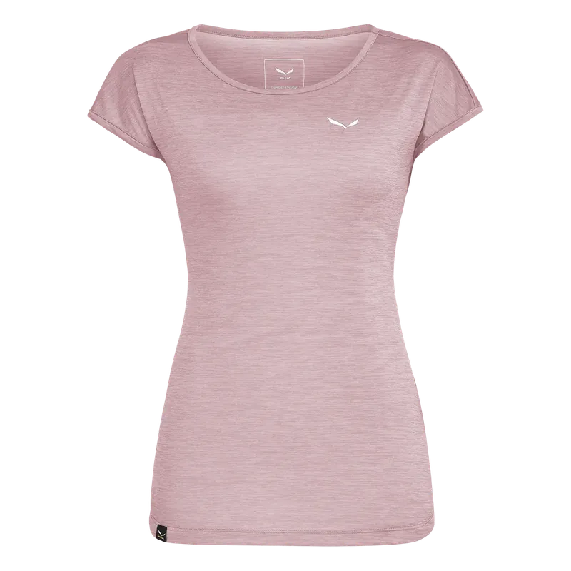 Salewa Puez Melange Dry T-shirt W 46/40 růžová Jen Po Omezenou Doba