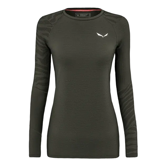 Salewa CRISTALLO WARM AMR TEE W 46/40 zelená Vrácení Zdarma