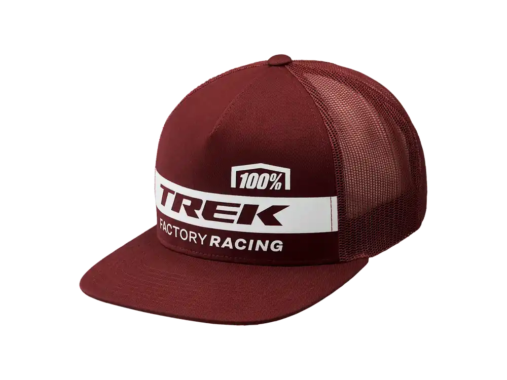 Trek Kšiltovka 100% Factory Racing UNI tmavě červená Hit Sezóny