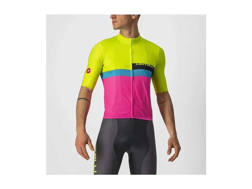 Cyklistický dres Castelli A Blocco Vysoce Kvalitní