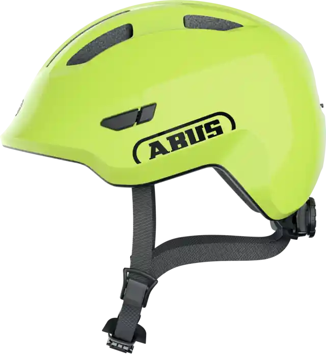 Must-Have Dětská cyklistická helma Abus Smiley 3.0 Shiny Yellow - žlutá - Velikost M 50 - 55 cm obvod hlavy