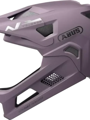 Dětská integrální helma Abus Youdrop FF Ash Purple - fialová Nízká Cena