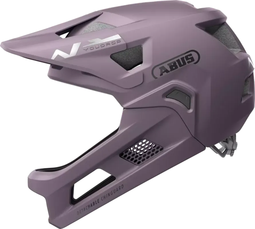 Dětská integrální helma Abus Youdrop FF Ash Purple - fialová - Velikost S 48-55 cm obvod hlavy Finální Výprodej