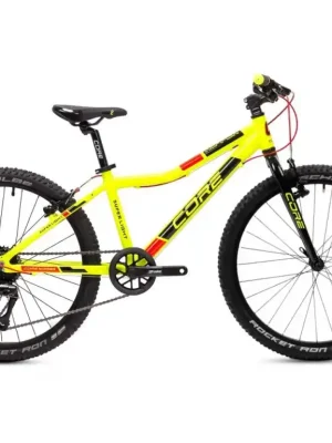 Dětské kolo 24" Core Al Nipper Ultralight, jednopřevodník, 1x8sp - reflexně žlutý Časově Omezené