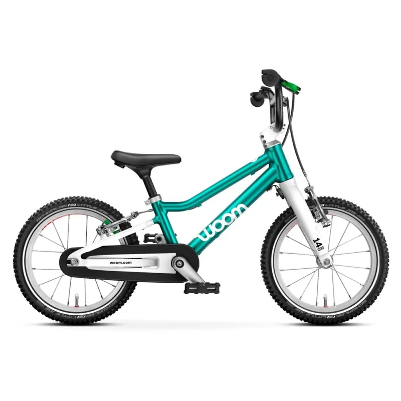 Značkový Dětské kolo Woom GO 2 barva Metallic Turquoise
