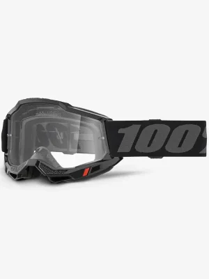 Dětské sjezdové brýle 100% Accuri Junior Clear Lens - Black Poslední Šance
