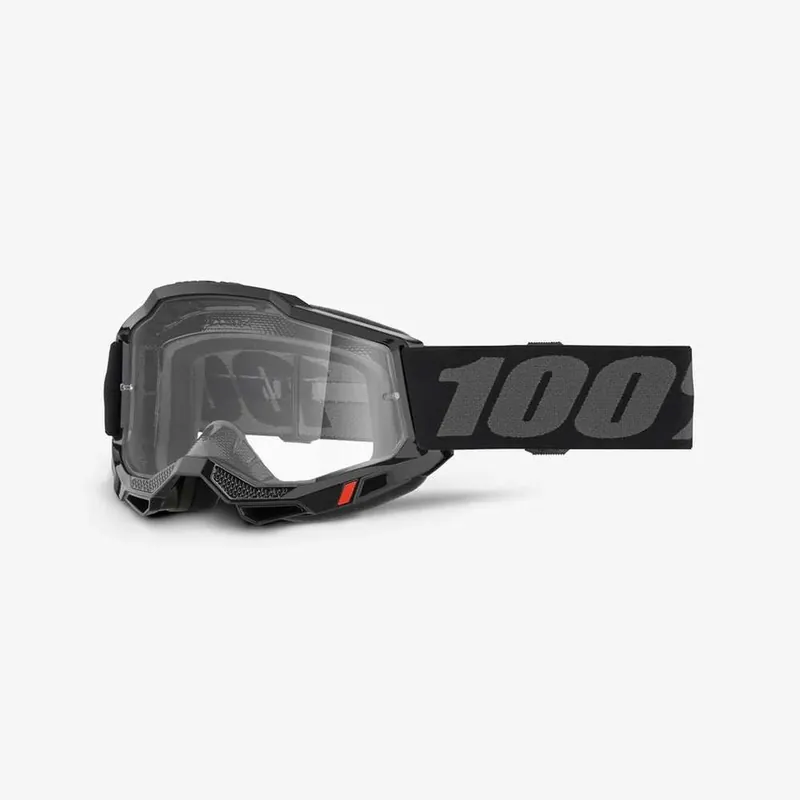 Dětské sjezdové brýle 100% Accuri Junior Clear Lens - Black Poslední Šance